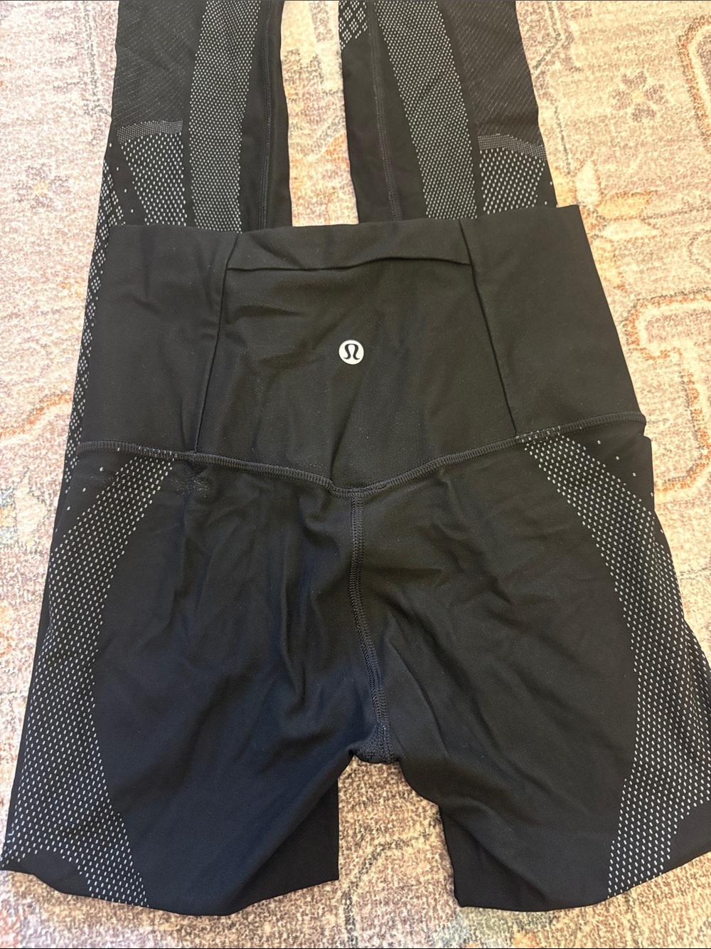 lululemon athletica Black High-Rise Leggings with Reflective Dot Panels